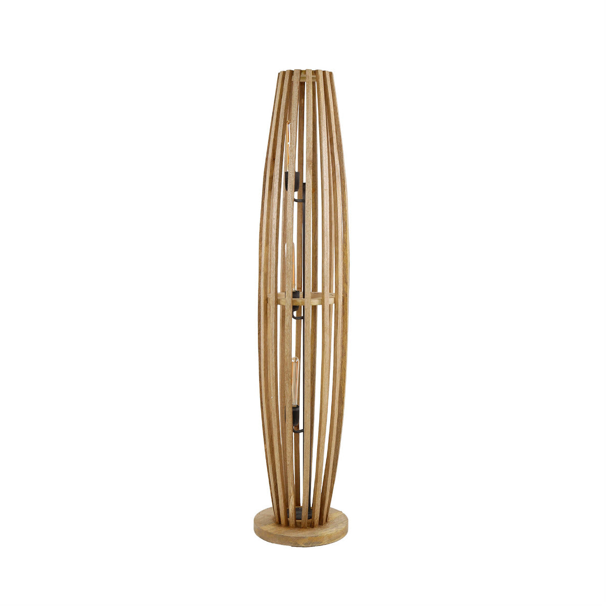 Fraaai - Stevie vloerlamp 3L orbit L - massief mango naturel