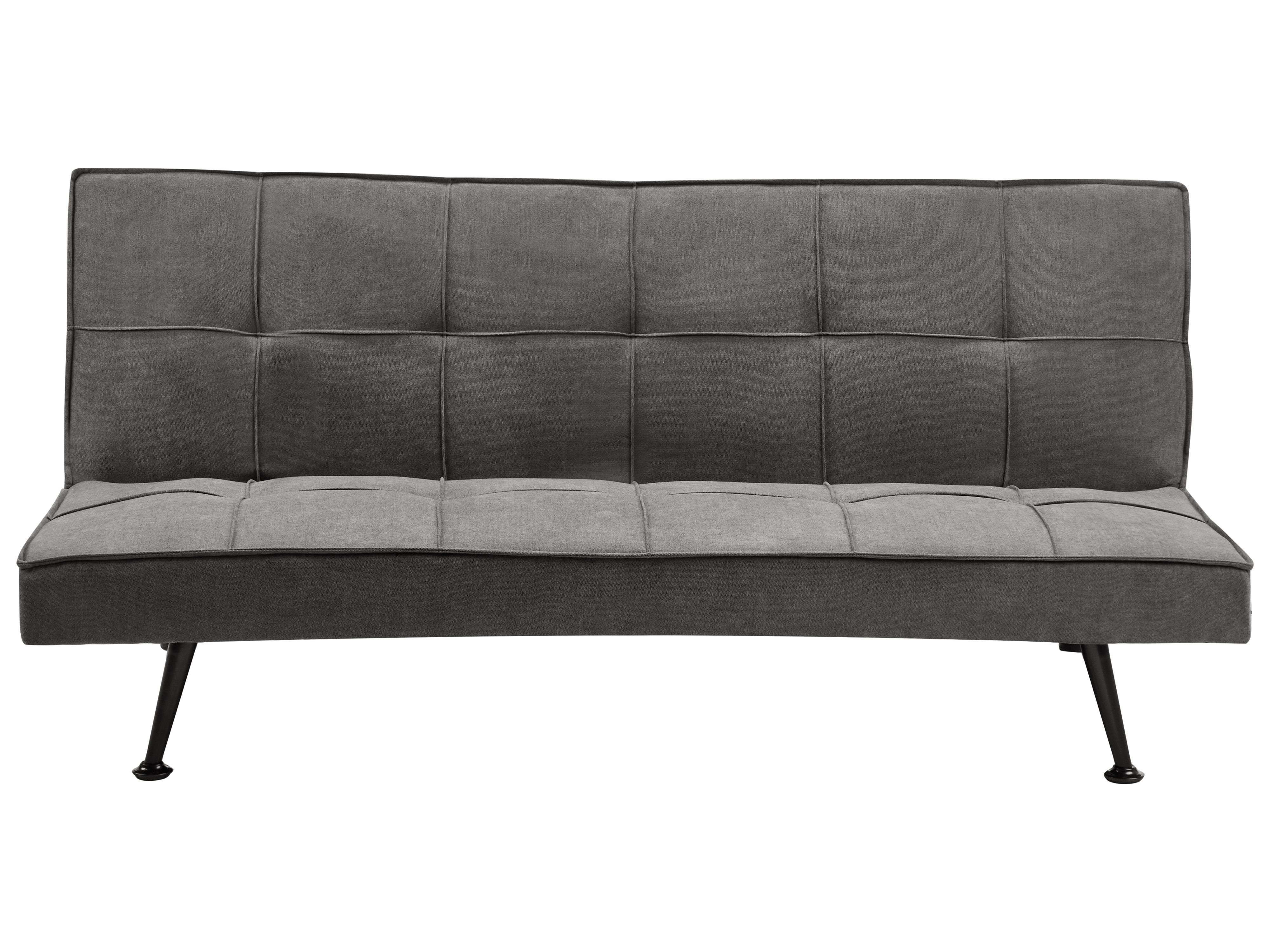 Sofa Bed 3 Seater HASLE Fabric Dark Grey