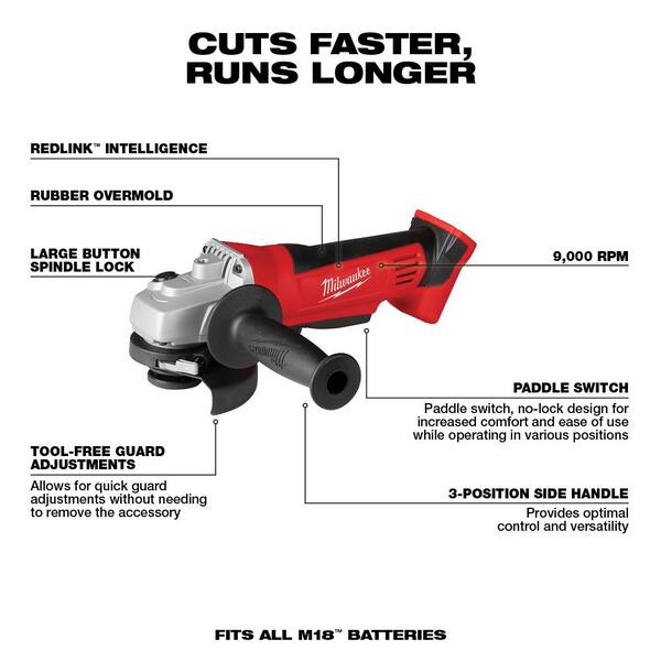 M18 18V Lithium-Ion Cordless Combo Tool Kit (6-Tool) with M18 Multi-Tool and 5.0 Ah Battery - Image 6
