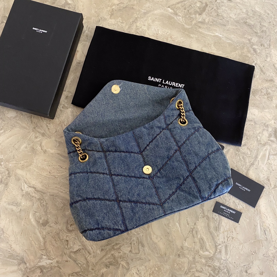 PUFFER MEDIUM BAG IN QUILTED LAMBSKIN1:1High-quality replica
