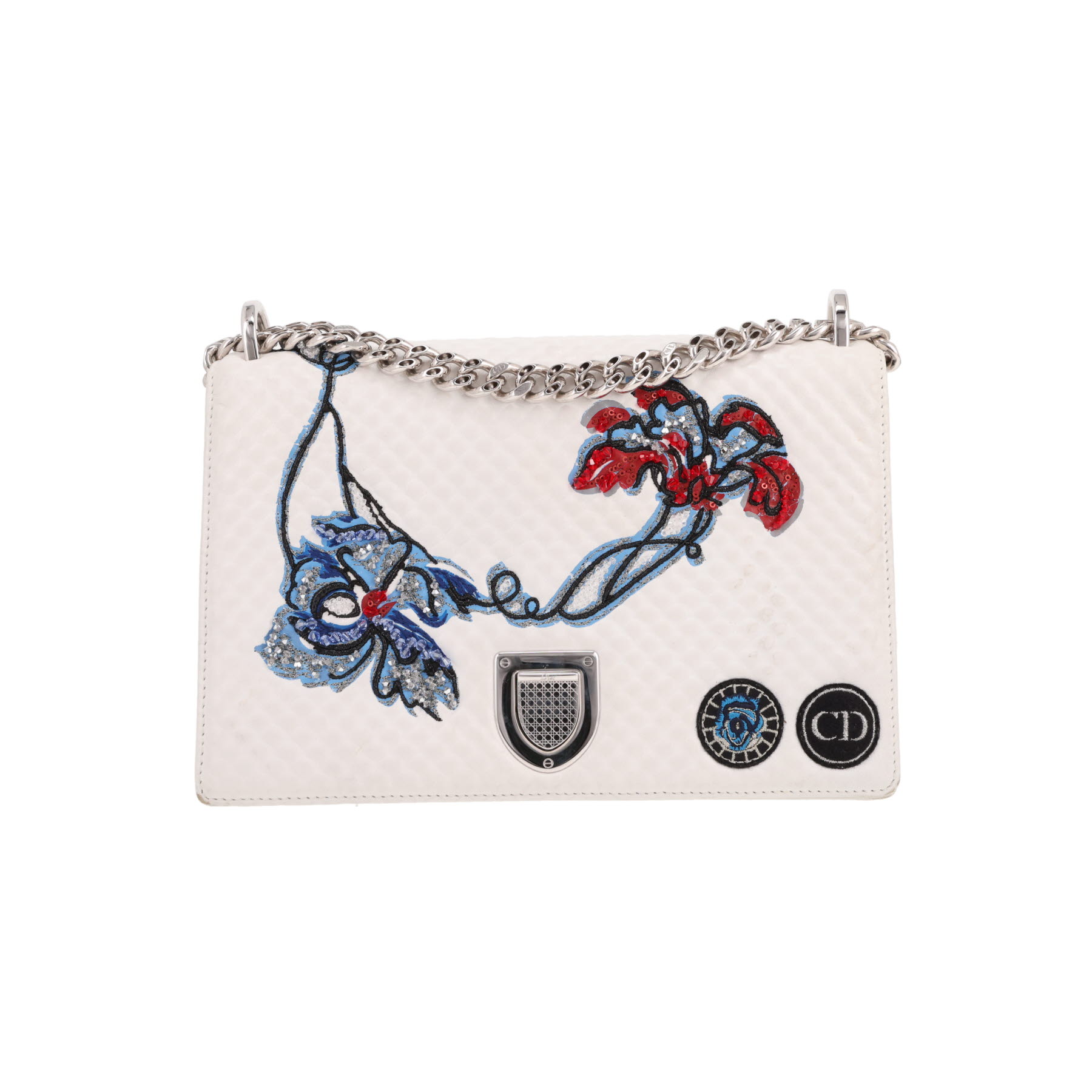 Dior Diorama shoulder bag in white leather1:1High-quality replica