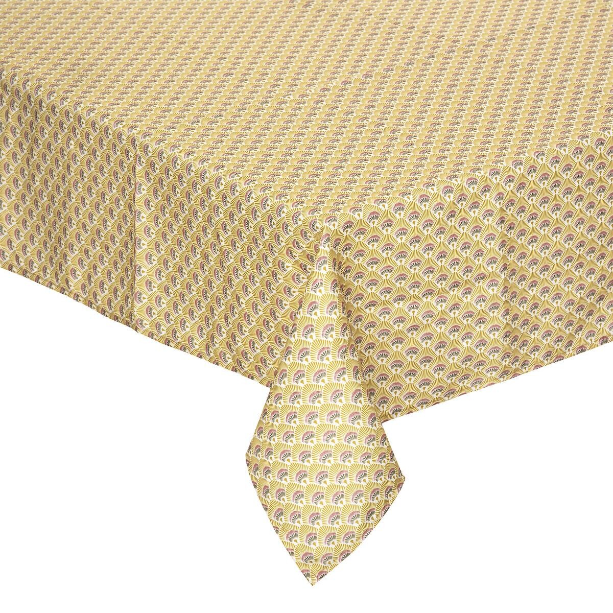 Tablecloth stain resistant "Gloria" Mustard Yellow 1, 140x240 cm