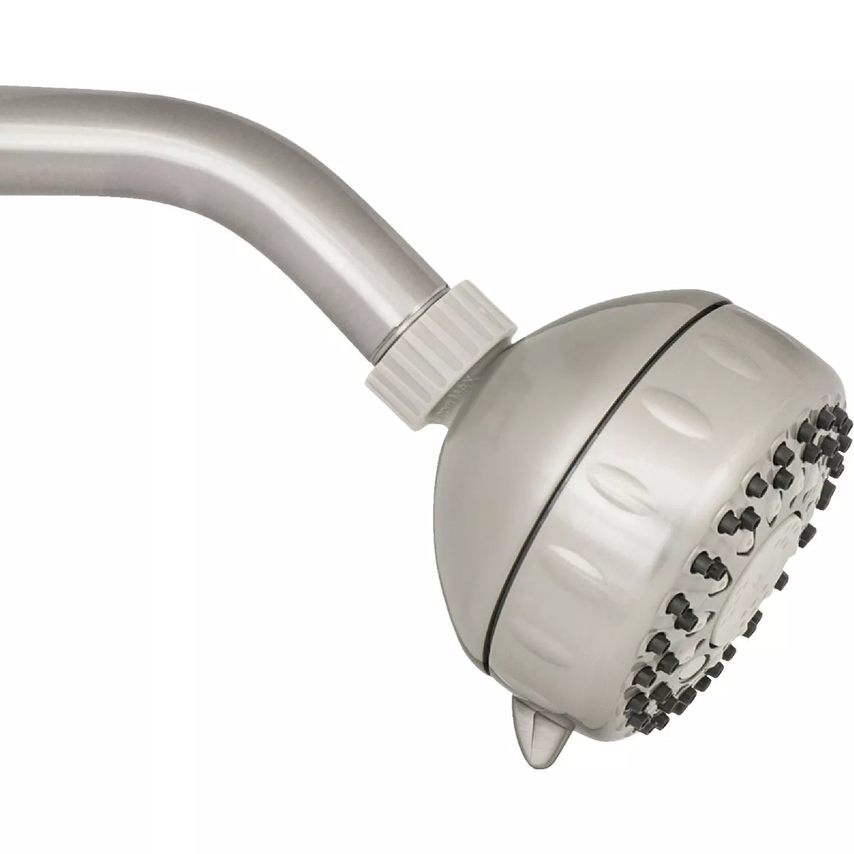 Waterpik PowerSpray+ 5-Spray 1.8 GPM Fixed Showerhead, Brushed Nickel