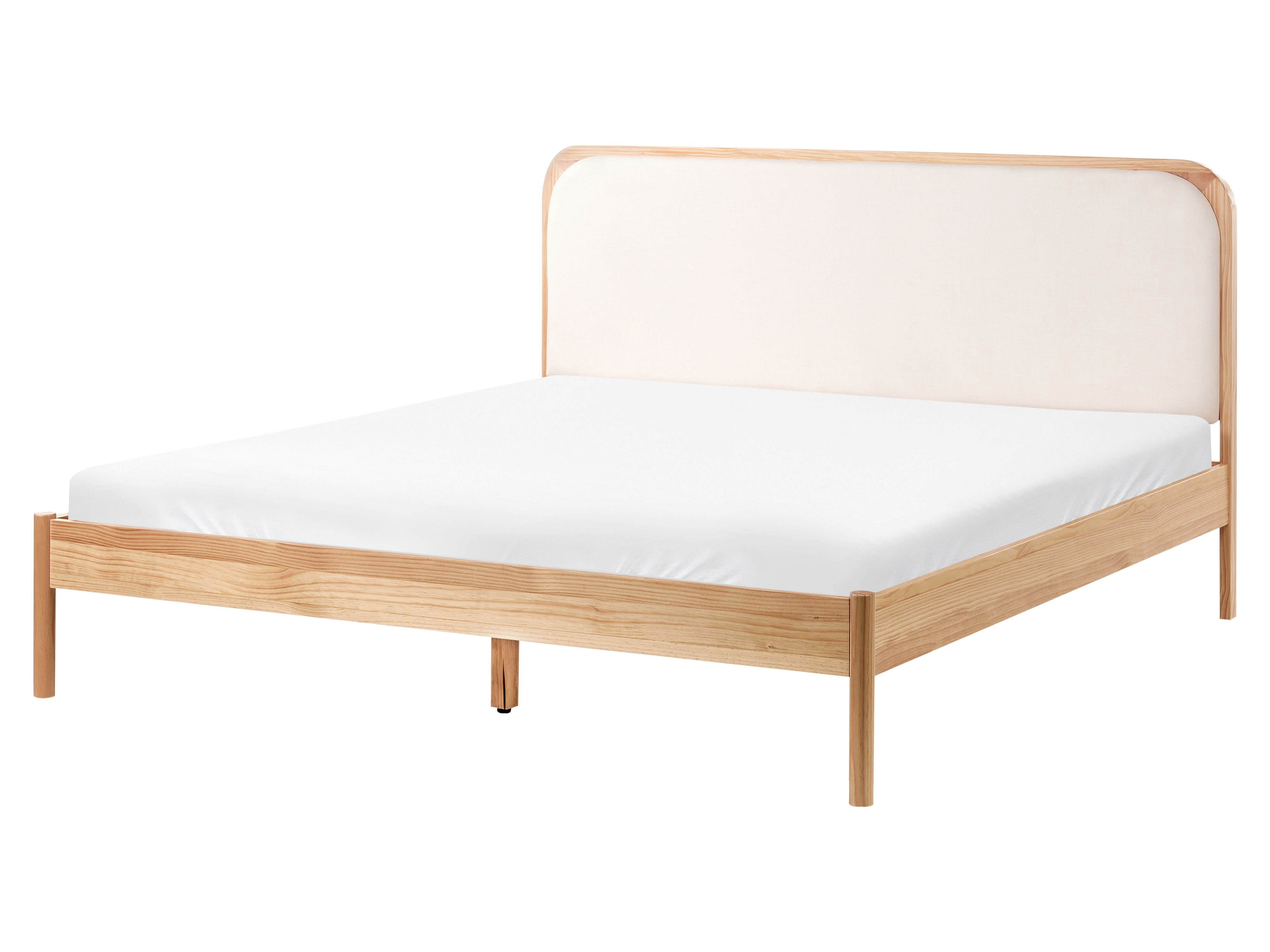Bed Pine Wood DOSCHES 160 x 200 cm (EU King Size) Light Brown