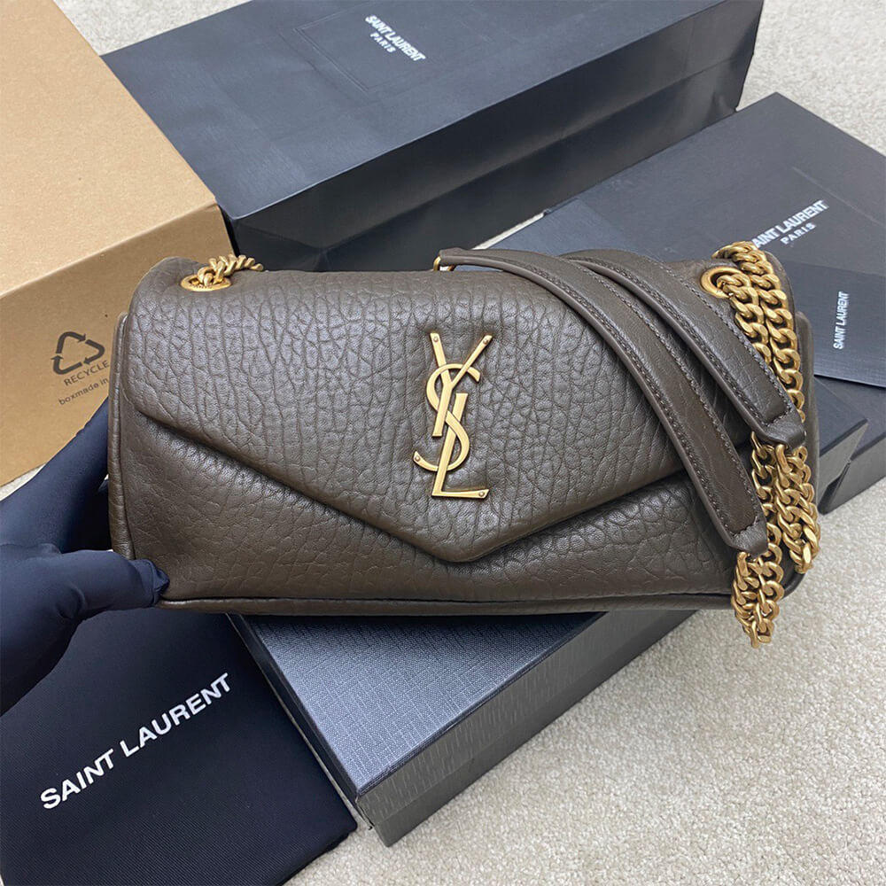 YSL Calypso Medium in Grained Lambskin Bag1:1High-quality replica