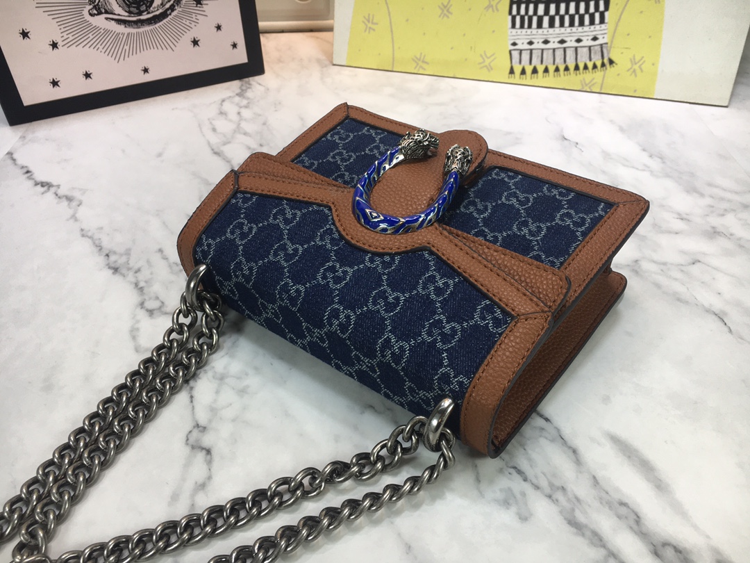 Replica Gucci Blue Dionysus Mini Bag1:1High-quality replica