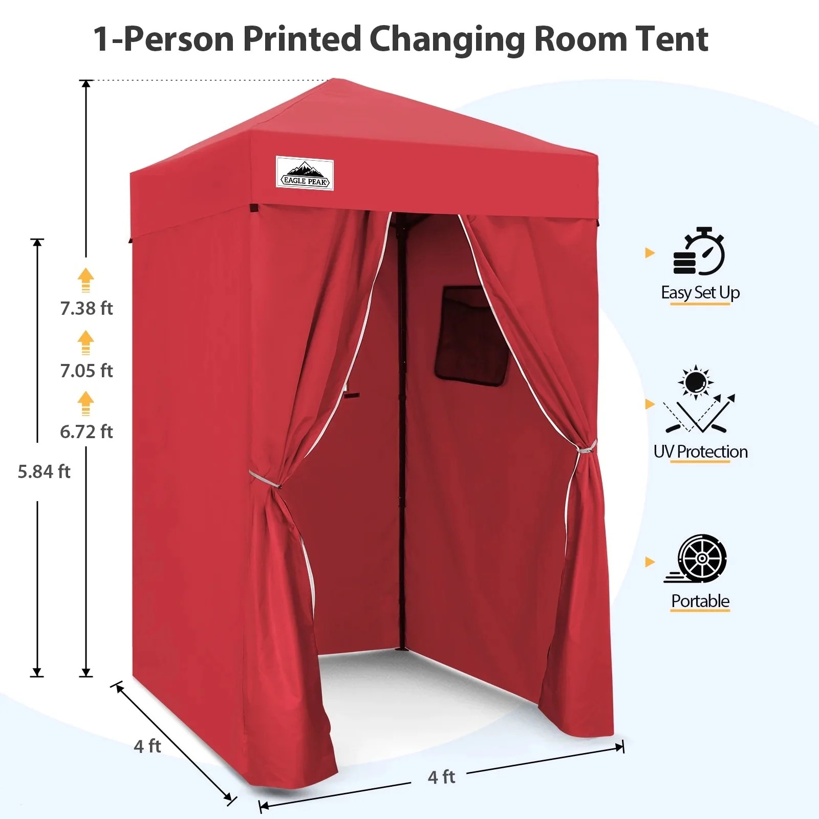 EAGLE PEAK Ultra Compact 4 ft x 4 ft Pop-Up Changing Room Canopy - Flex - Image 33 EAGLE PEAK Ultra Compact 4 ft x 4 ft Pop-Up Changing Room Canopy - Flex - Image 33