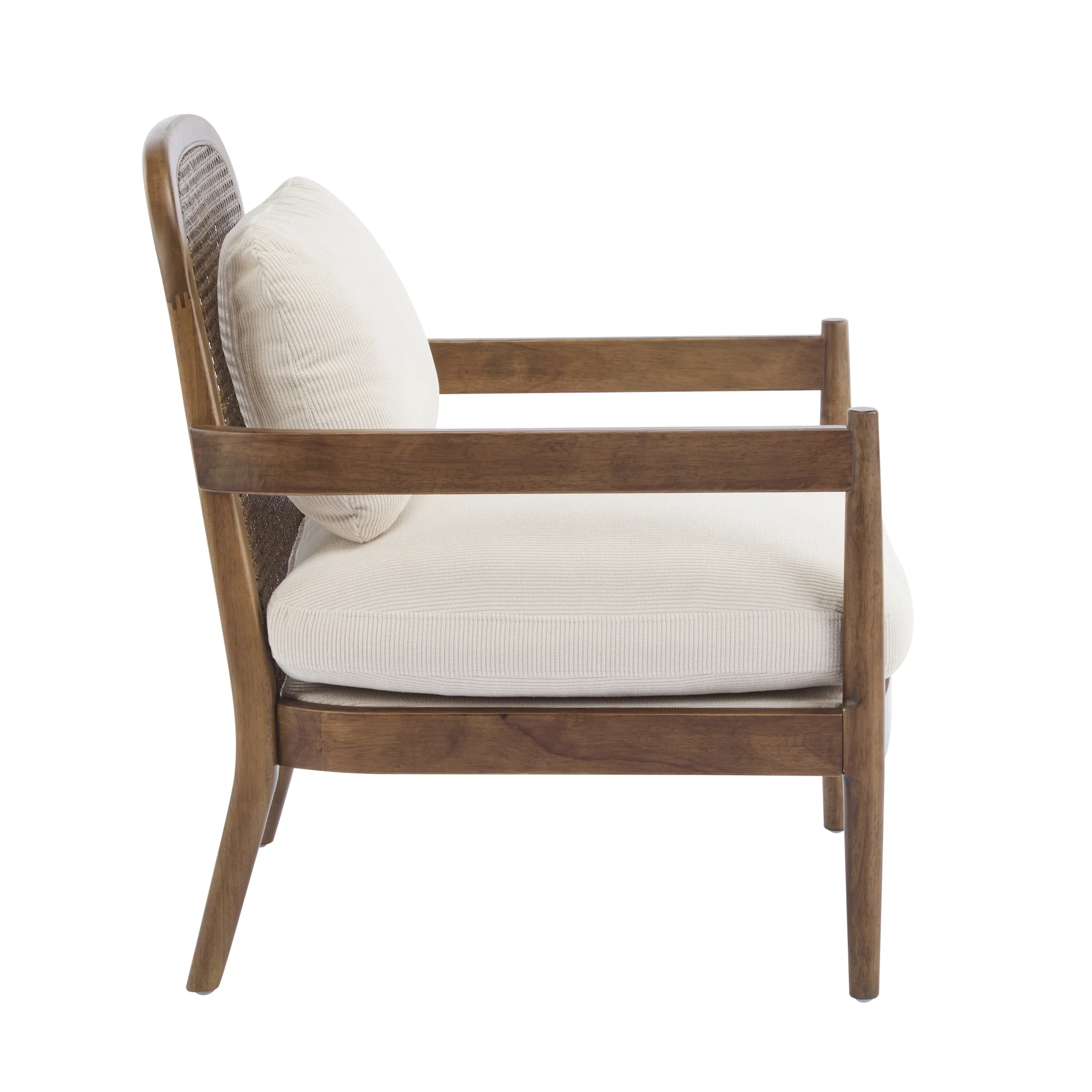 Christopher Knight Home Mid-Century Modern Accent Chairs, Wood Frame with Rattan Backrest, Grayish Green, Set of 2 - Image 24