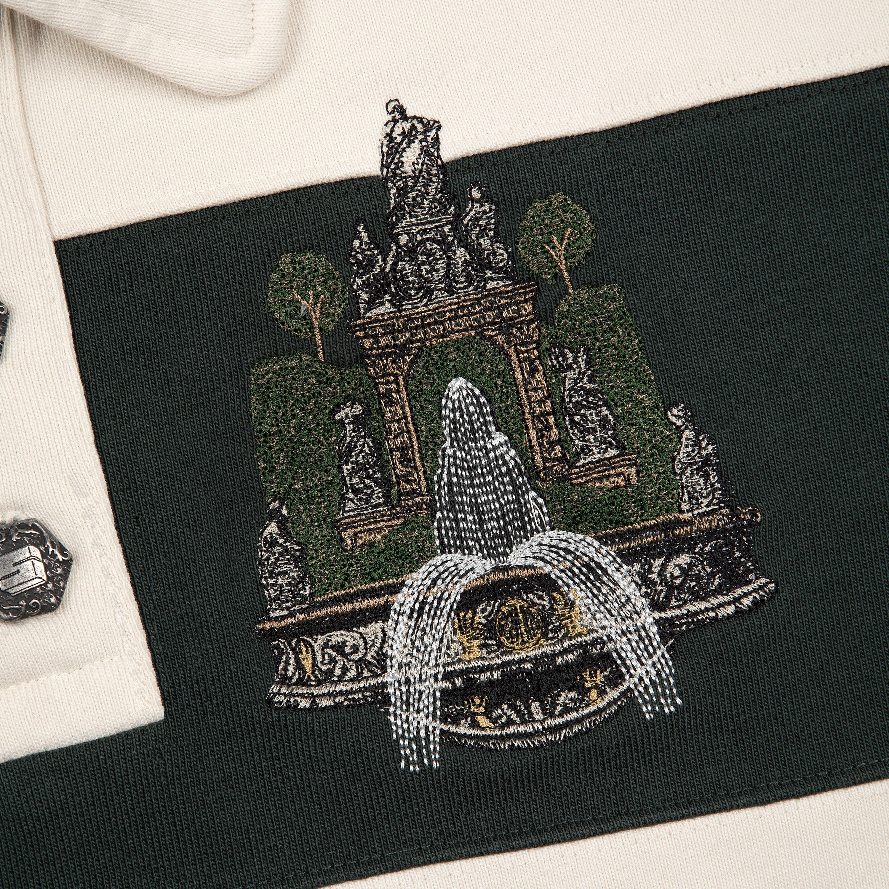 "gallery" striped Polo Sweatshirt