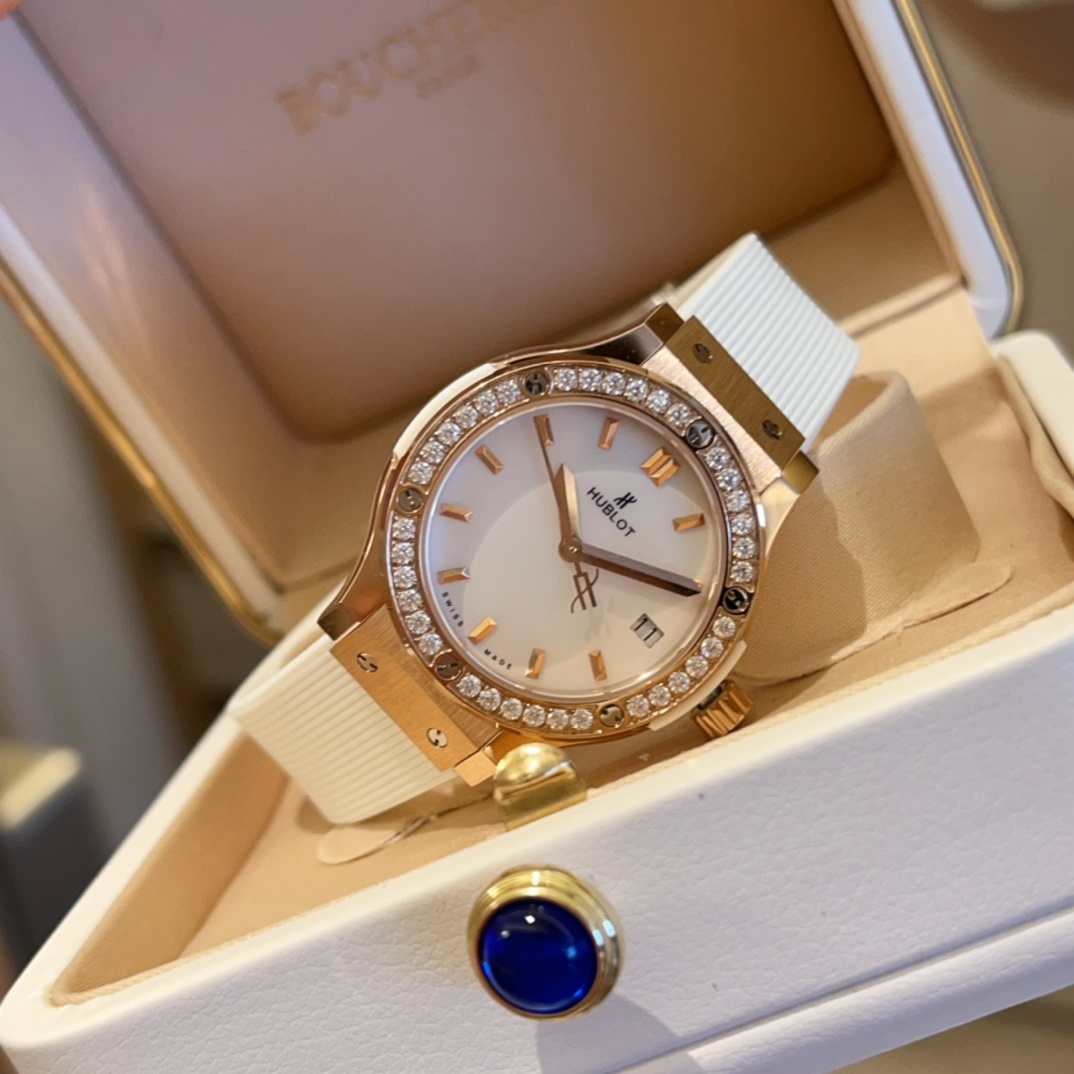 Hublot Classic 33mm High-End Women's Watch(1:1 replica) - Elite Watch Atelier
