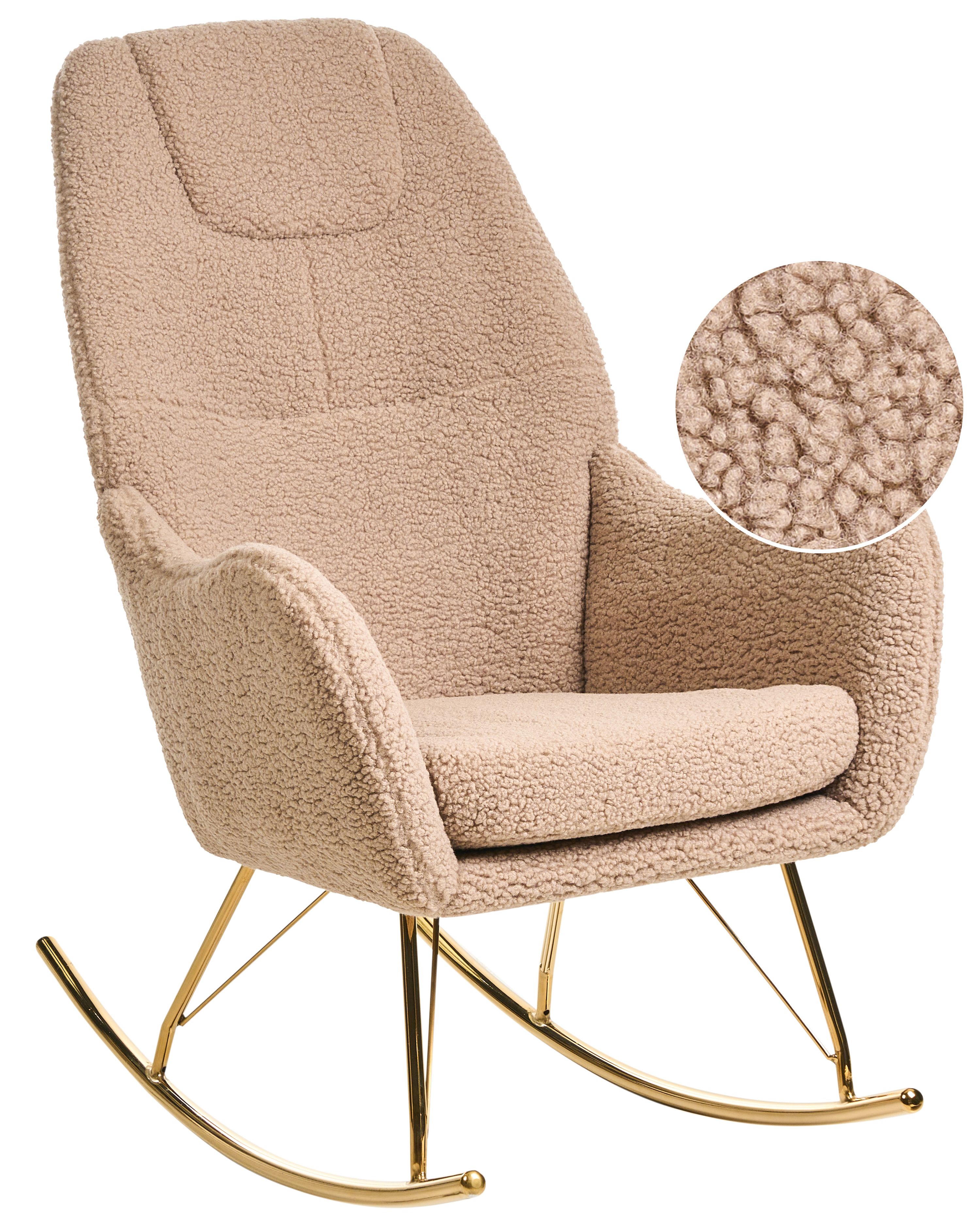 Rocking Chair GULSELE Boucle Beige