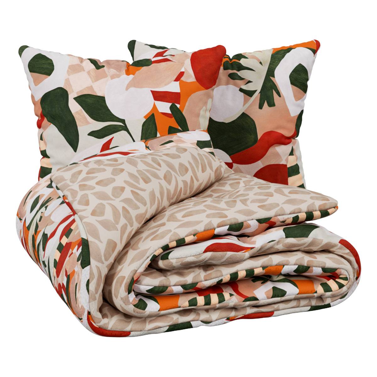 Printed Bedding Set 'Atisi' Multicolor, 240x220 cm