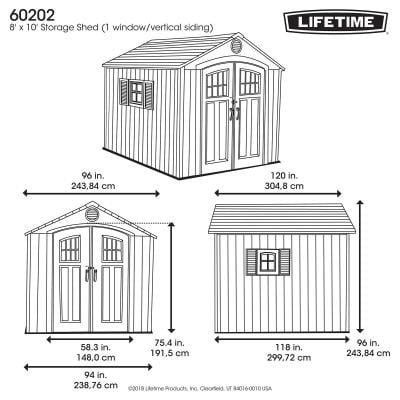 8 Ft. x 10 Outdoor Storage Shed 340 - Image 4
