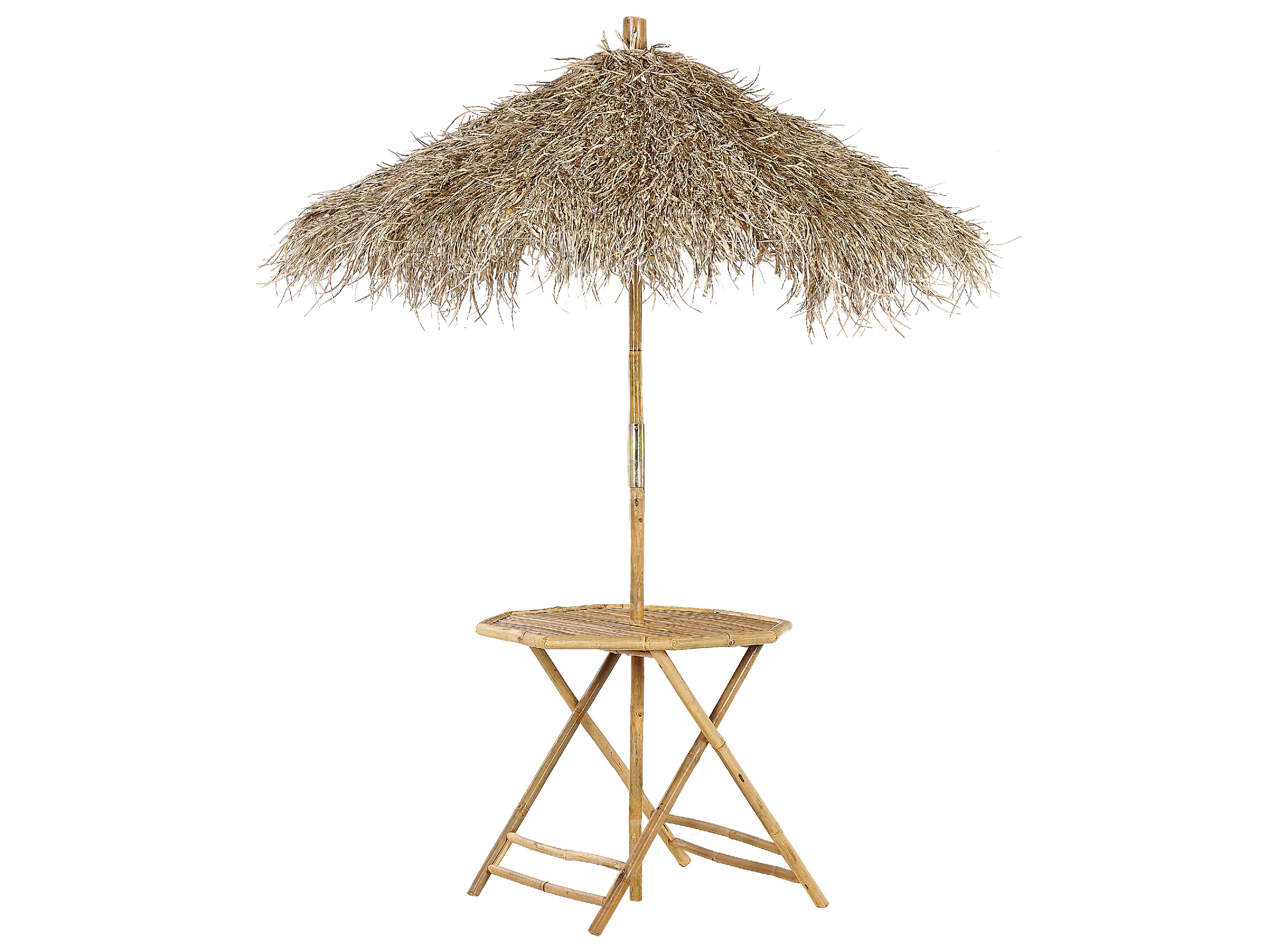 Bistro Table MOLISE 85 cm 85 cm Bamboo Light Brown