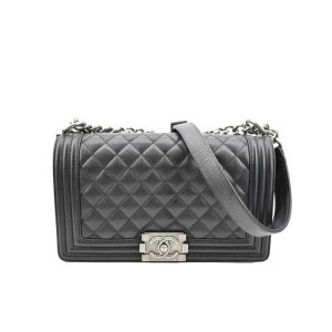 Chanel Classic Medium Blue Lambskin Rainbow Hardware – CB0311:1High-quality replica