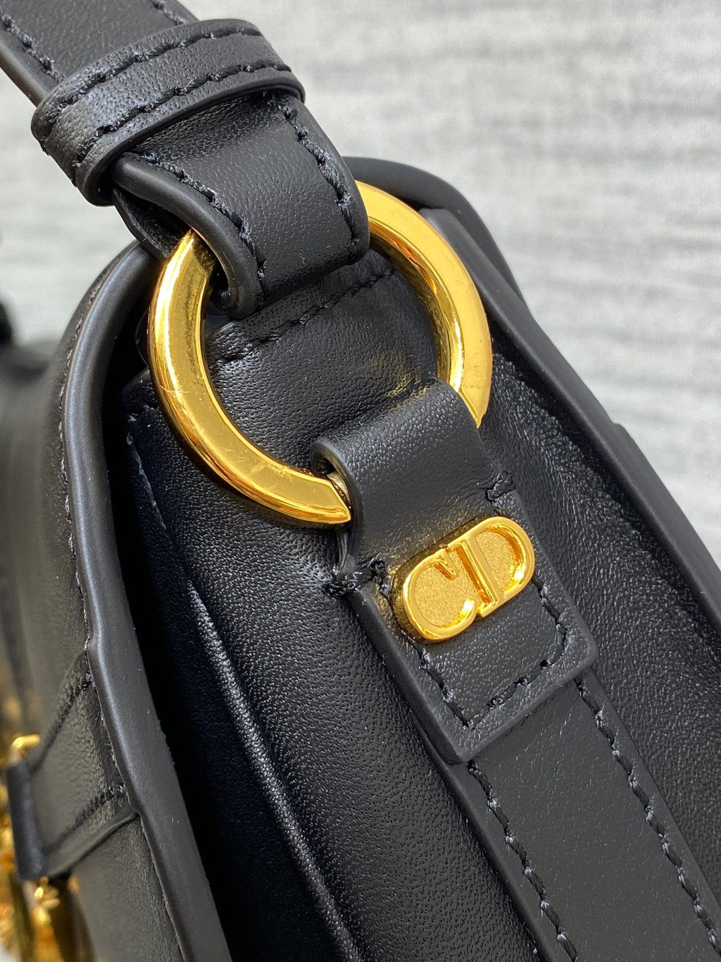 Dior Small CD Besace Bag Black For Women 9.5in/24cm M9380UBGQ_M9001:1High-quality replica
