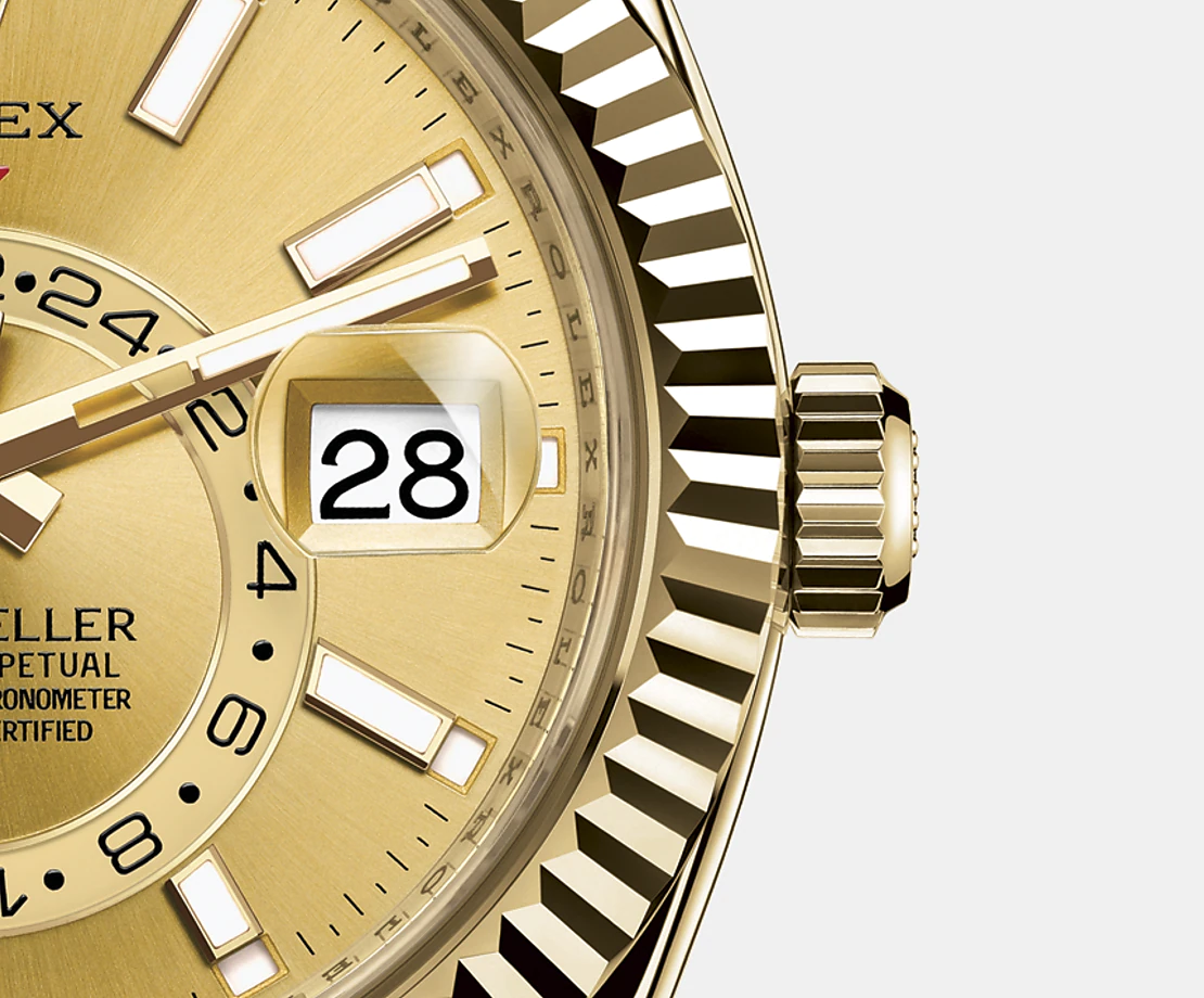 Rolex Sky-Dweller 42mm, 18k Yellow Gold, Ref# 326938-0003(1:1 replica) - Elite Watch Atelier