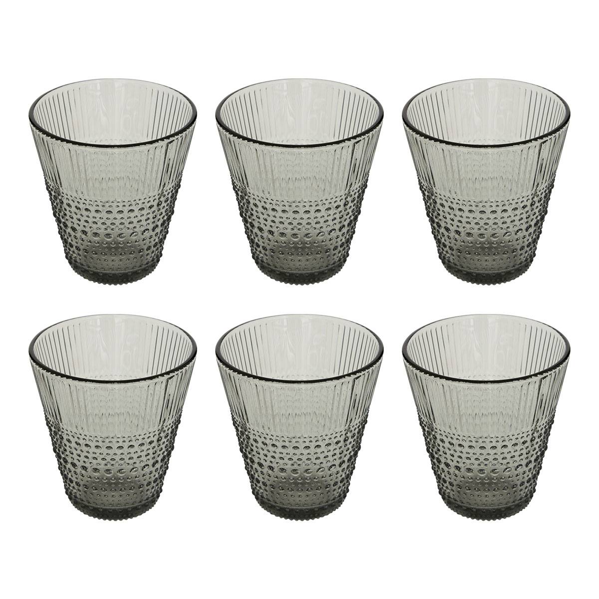 Low tumbler "Joa" Glass, 275 ml, Grey