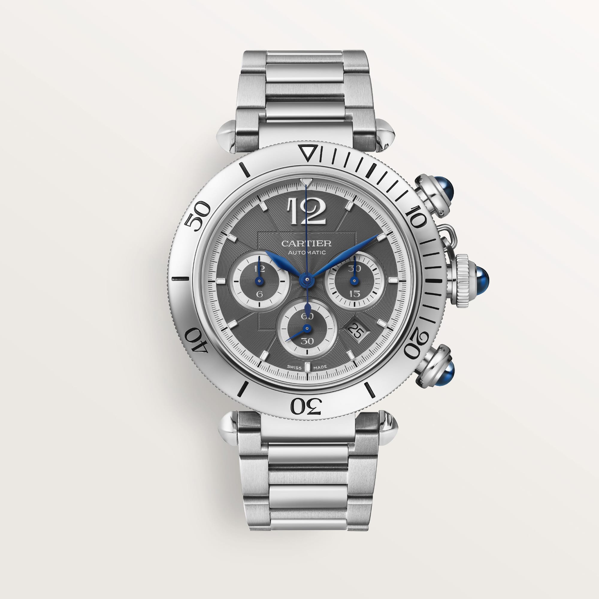 Pasha de fake cartier watch 41 mm chronograph mechanical movement with automatic winding caliber(1:1 replica) - Top club