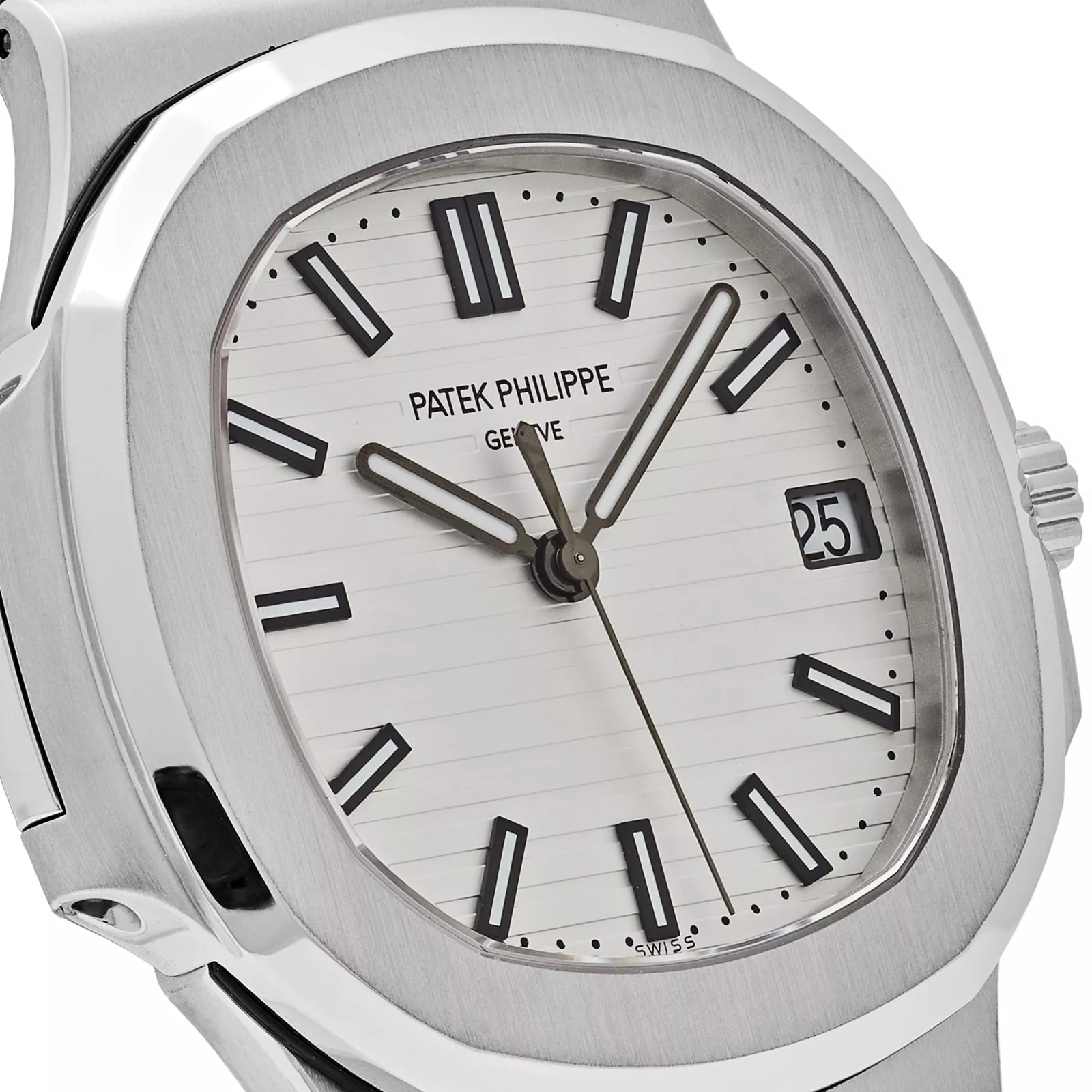 Patek Philippe Nautilus Gold White Dial Mens Watch 5711/1A-011(1:1 replica) - Elite Watch Atelier