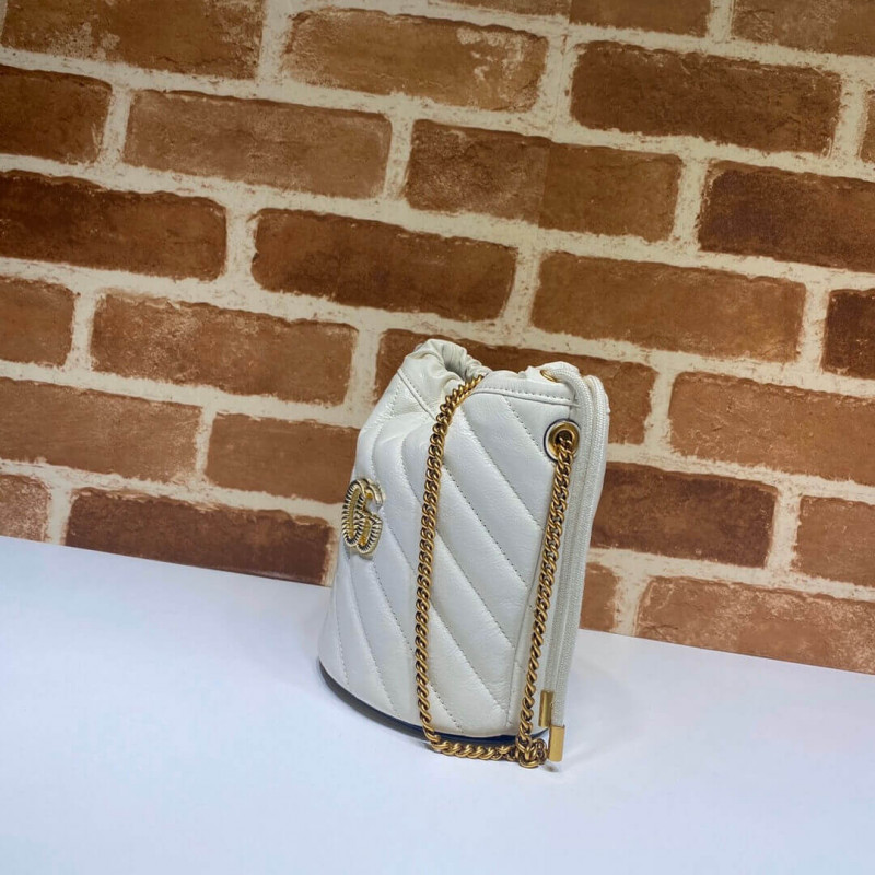 Replica Gucci Gg Marmont Mini Bucket Bag 575163 White1:1High-quality replica