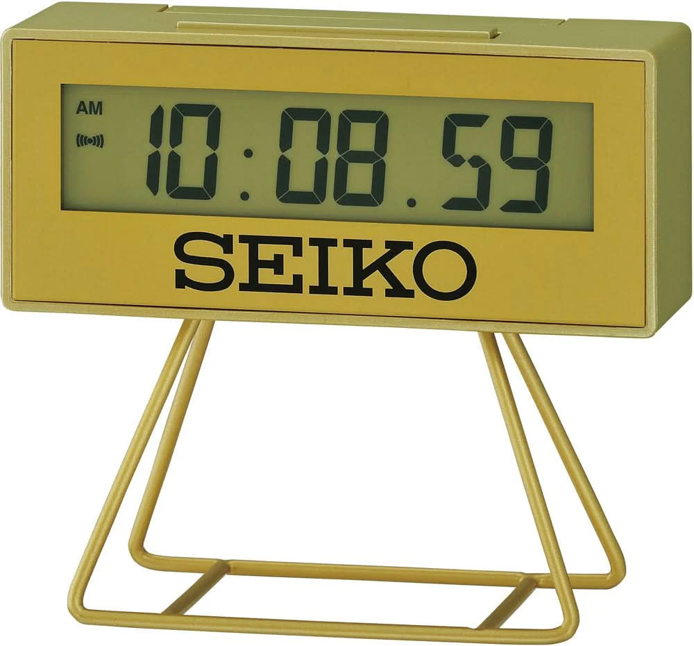 Seiko Modern Digital Alarm Clock 10.4cm Resin Gold • Mit Snooze • Alarmfunktion