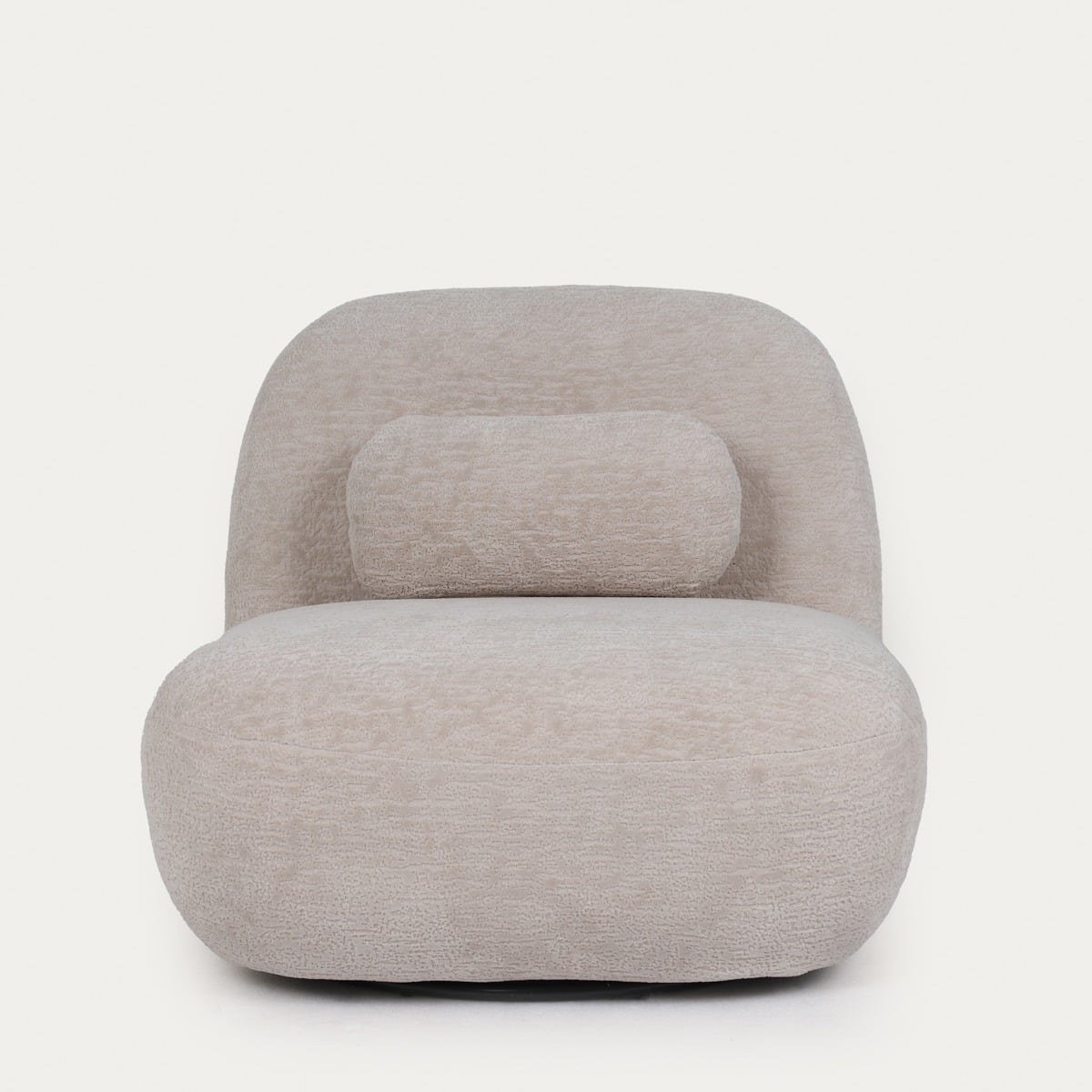 Fotel NORDVIK obrotowy ecru 82x87x74 cm