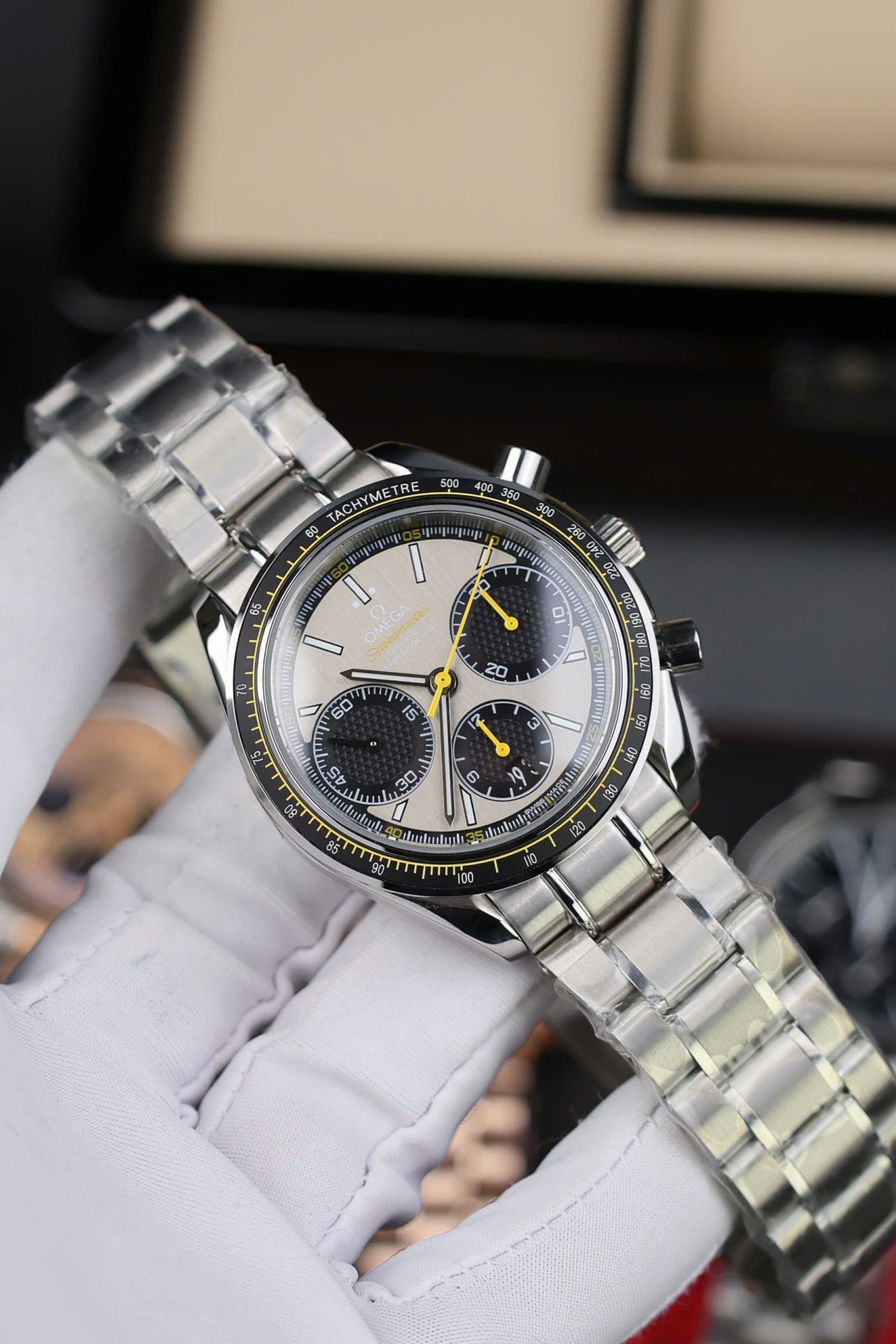 Omega Speedmaster Copies Watches Racing Chronograph Gray Dial 40mm - Top club