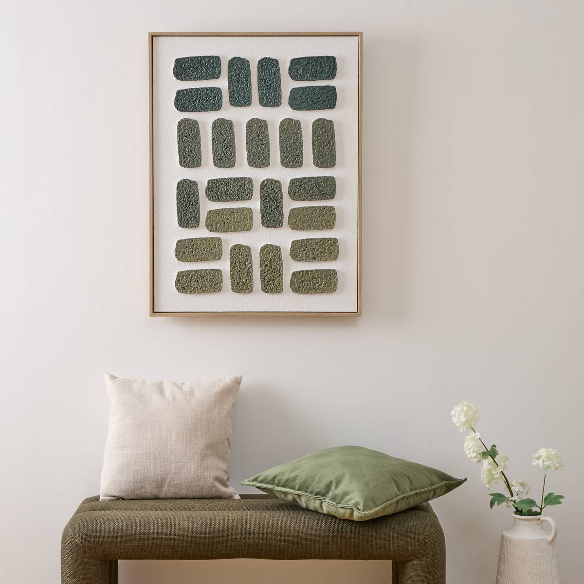 3D Canvas "Aladji" Green, 60x80 cm