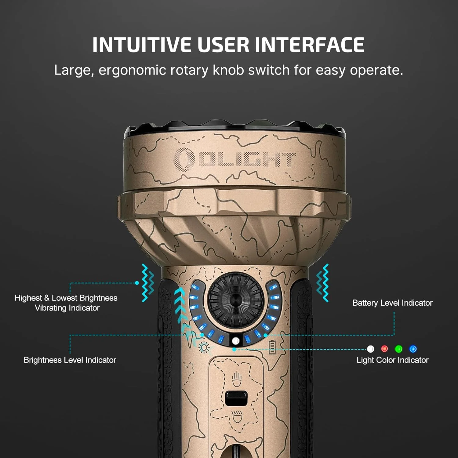 OLIGHT Marauder Mini 7,000 Lumens Bright Flashlight with 600 Meters Beam Distance, Powerful RGB Lights, Magnetic Rechargeable for Outdoors Work, Hunting, and Searching(Black) - Image 29