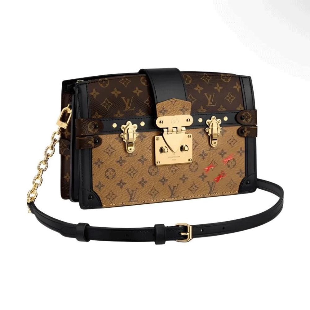 Louis Vuitton LV Trunk Clutch Box Bag Clutch Shoulder Crossbody Bag1:1High-quality replica