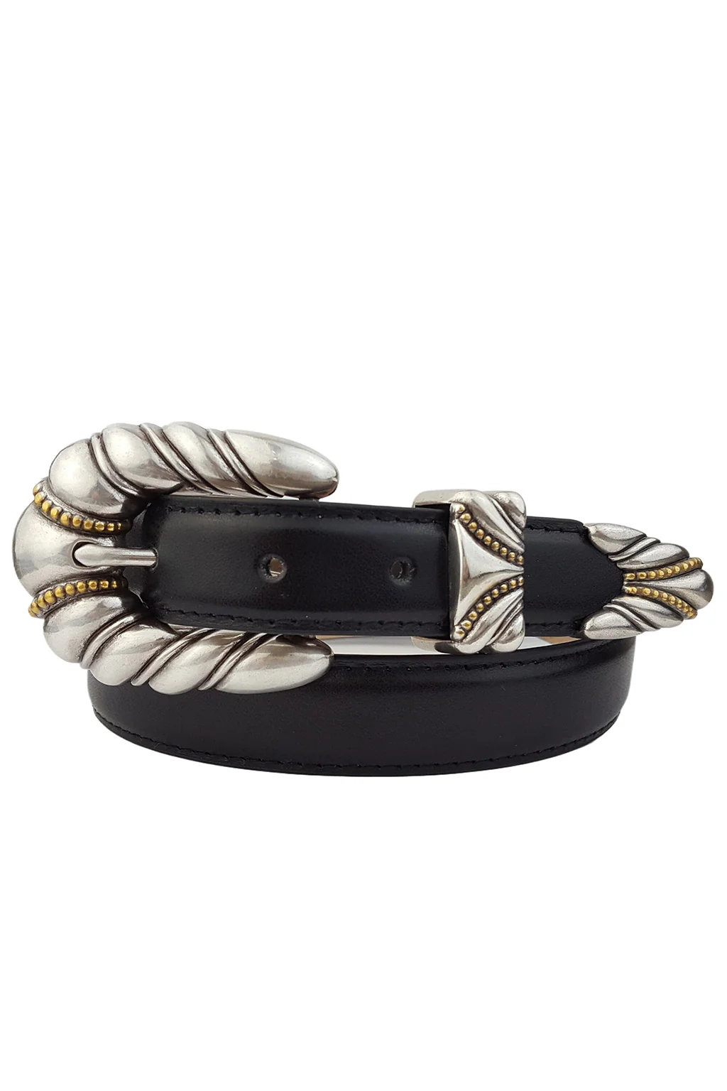 Siesta Black and Silver Belt