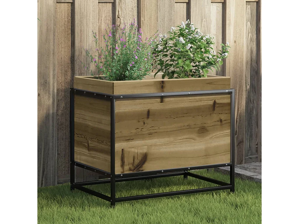 Jardinière 60x40x50 cm bois de pin imprégné