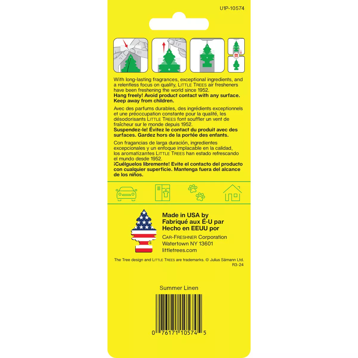 Little Trees Car Air Freshener, Summer Linen
