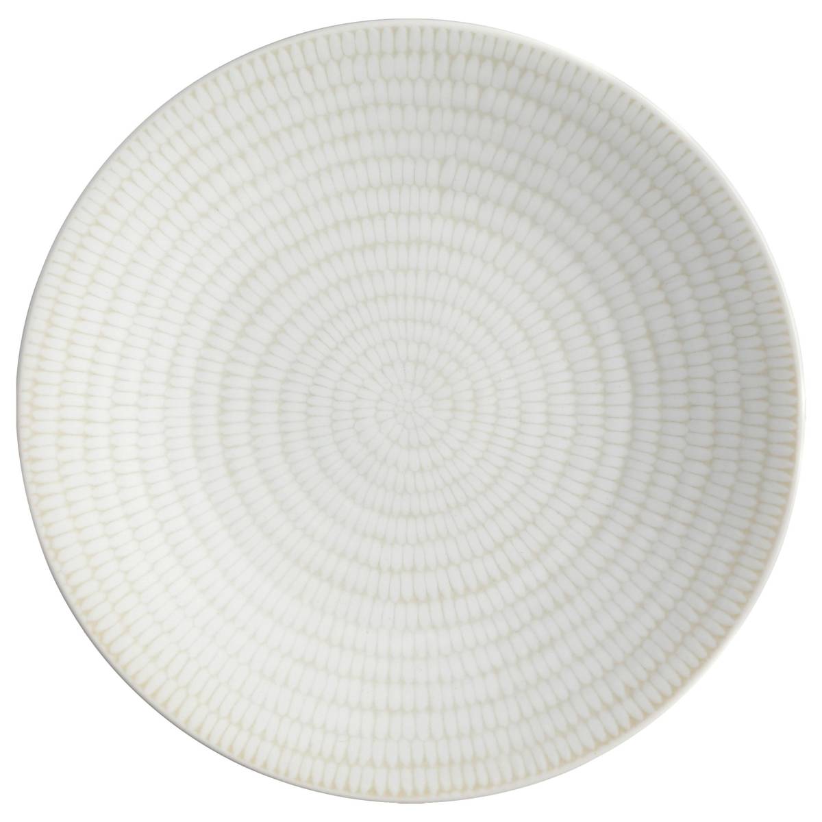 Dessert plate "Rice" D.20.6 cm, White