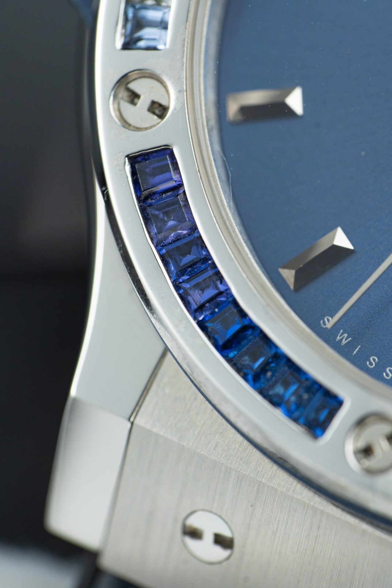 Hublot Classic Fusion Titanium Rainbow Refined Synthentic Gemstones Bezel Best Copy 42mm - Top club