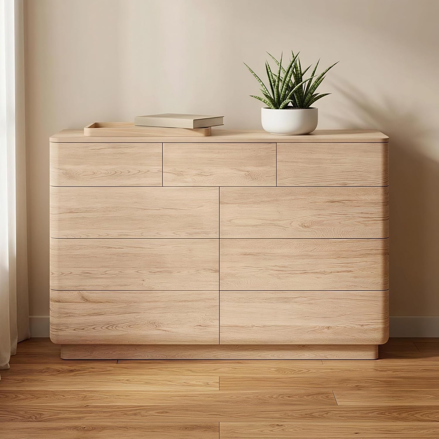 JXQTLINGMU 9 Drawer Dresser for Bedroom, 52