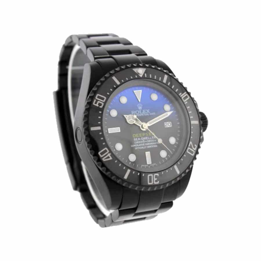 Rolex Deepsea Sea-Dweller Black PVD 116660 D-Blue Oyster Replica - Elite Watch Atelier
