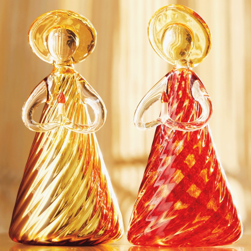 Colorful Glass Angels - MIDNIGHT VELVET CATALOG