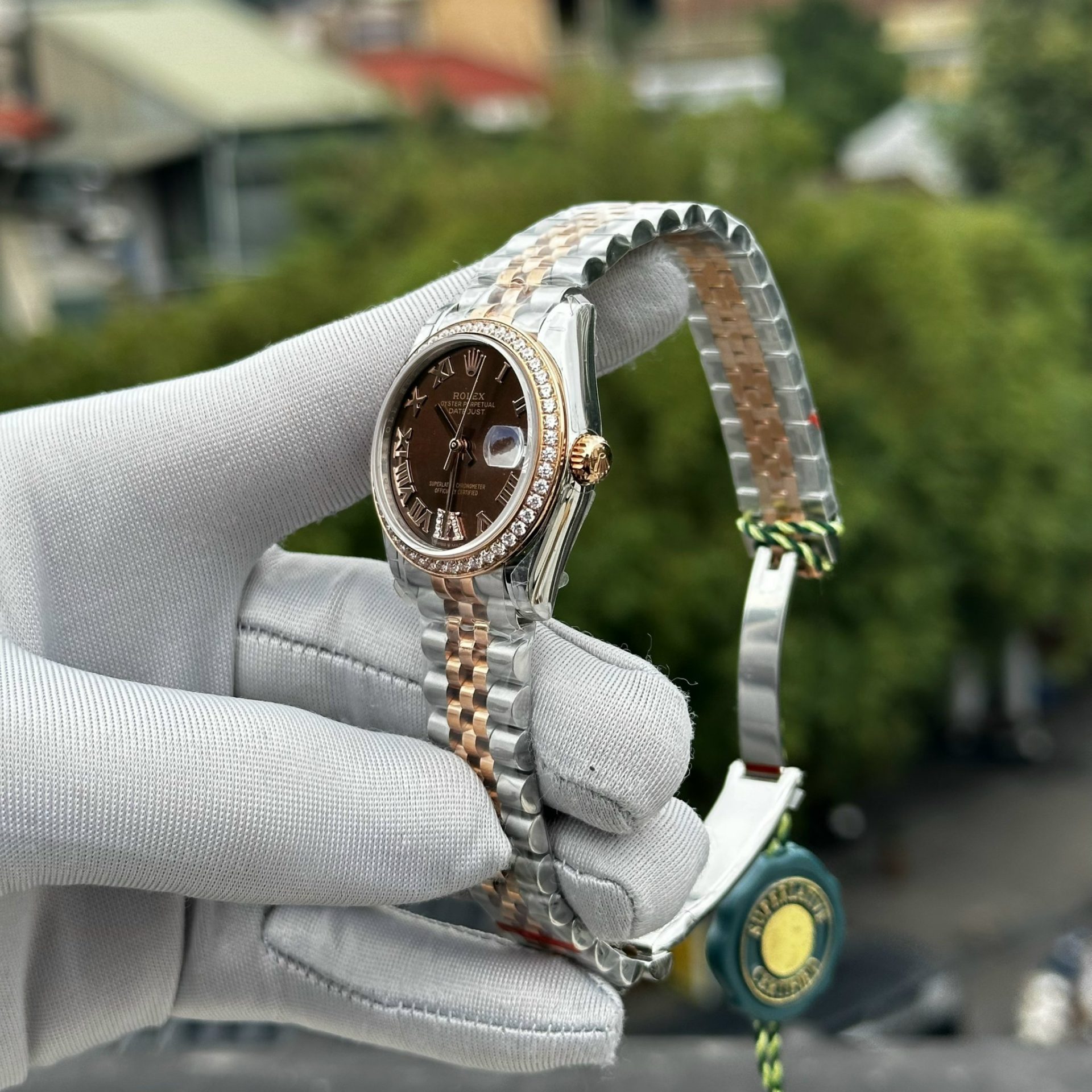Rolex Replica 11 Watch DateJust Women s With Stone Benzene Jubilee Strap 31mm - Elite Watch Atelier