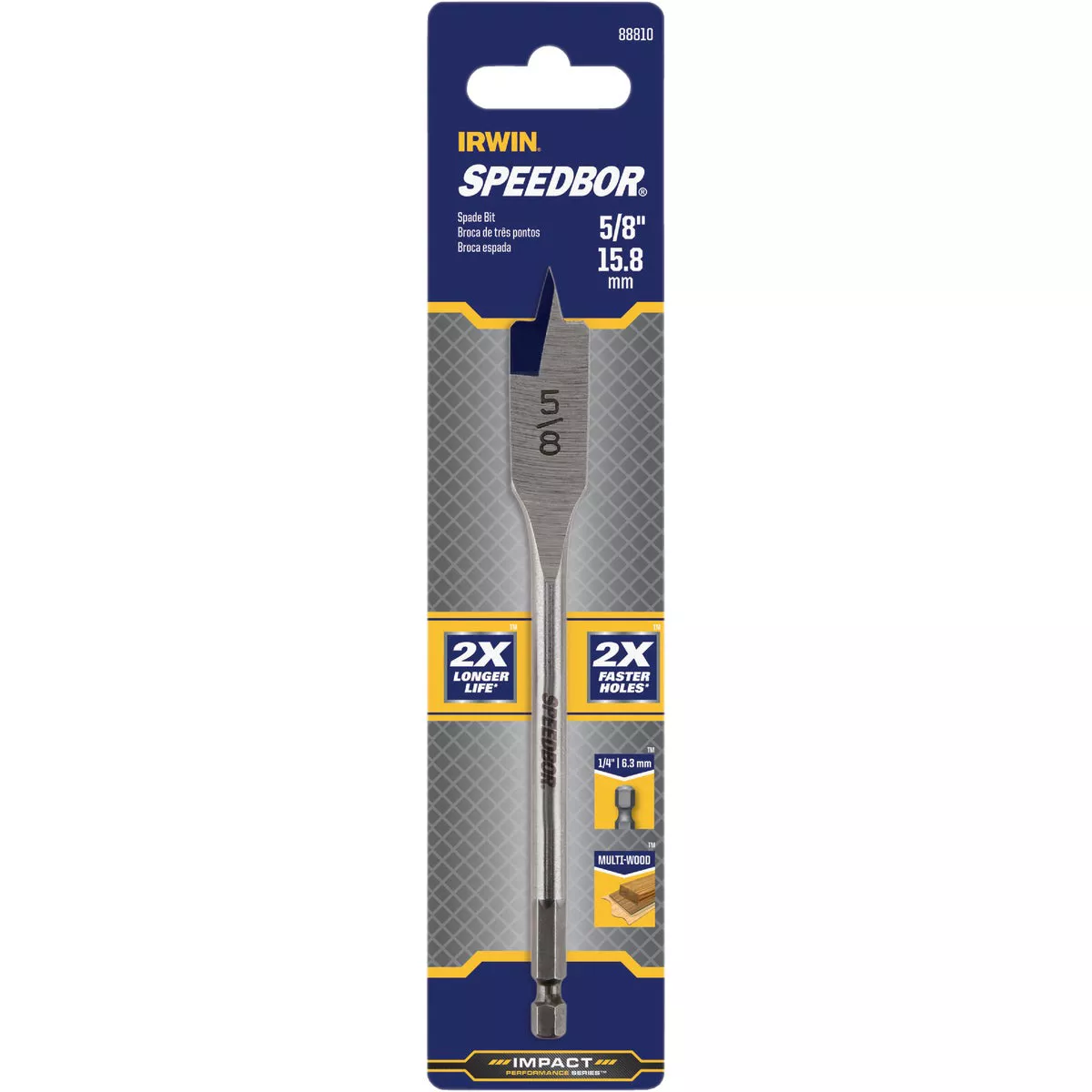 Irwin Speedbor 5/8 In. x 6 In. Spade Bit