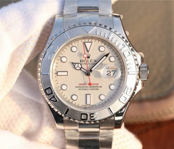 Replica Rolex Yacht-Master 116622 JF Silver Dial on SS Bracelet SH3135 - Top club