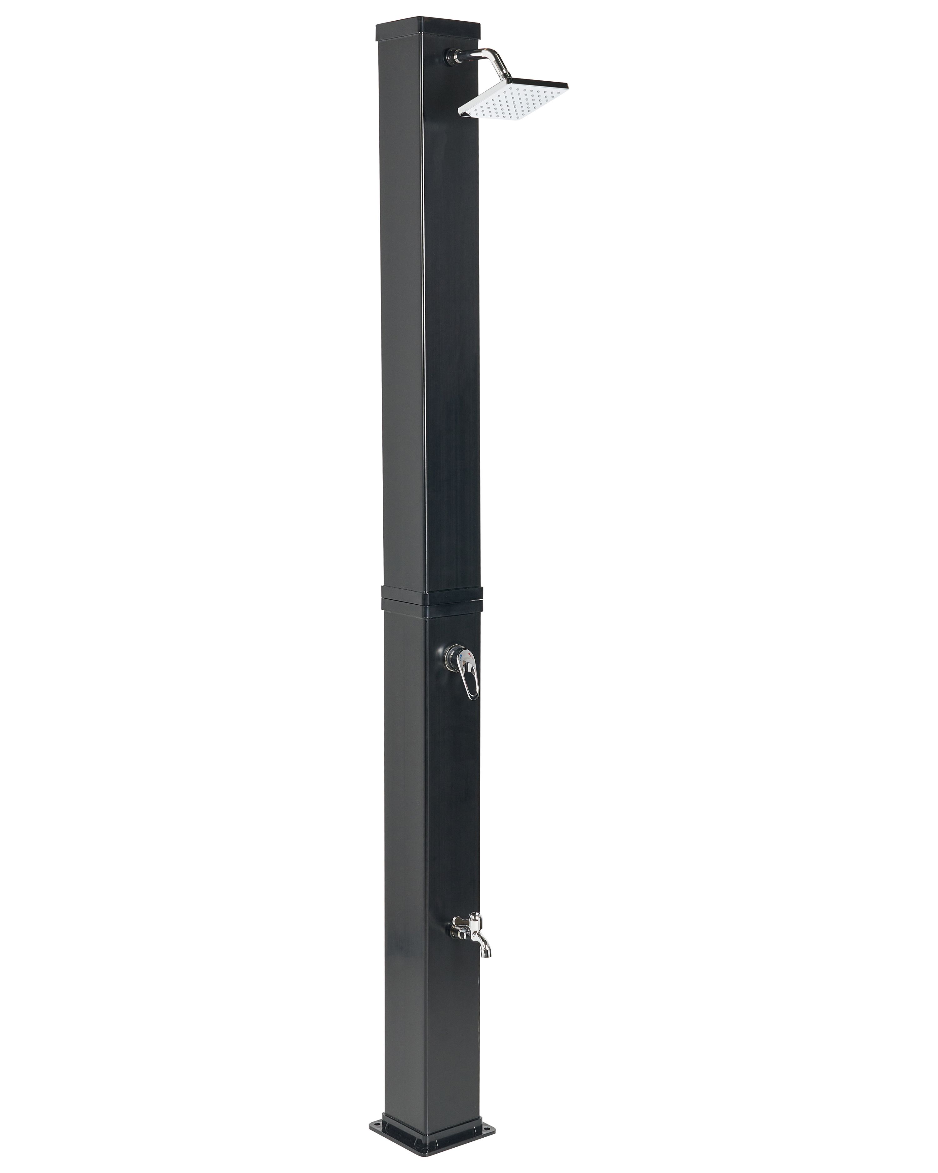 Freestanding Outdoor Solar Shower YARACUY Black