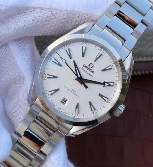 Replica Omega XF Seamaster CO-AXIAL Master Chronometer White Textured Dial SS Bracelet A8900 - Elite Watch Atelier