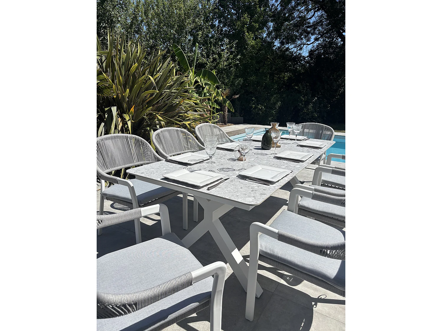 Ensemble repas de jardin 8 places - ABELLA