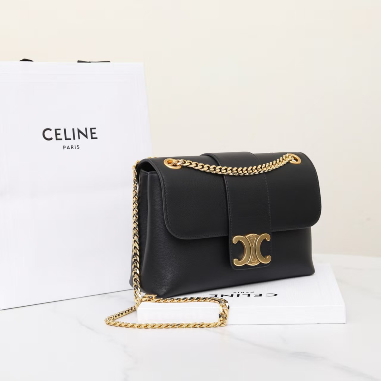 Celine Victoire Flap Leather Bag