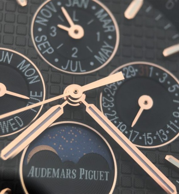 Replica Audemars Piguet JF Royal Oak 41mm 26574 RG Black Textured Dial A5134 - Top club