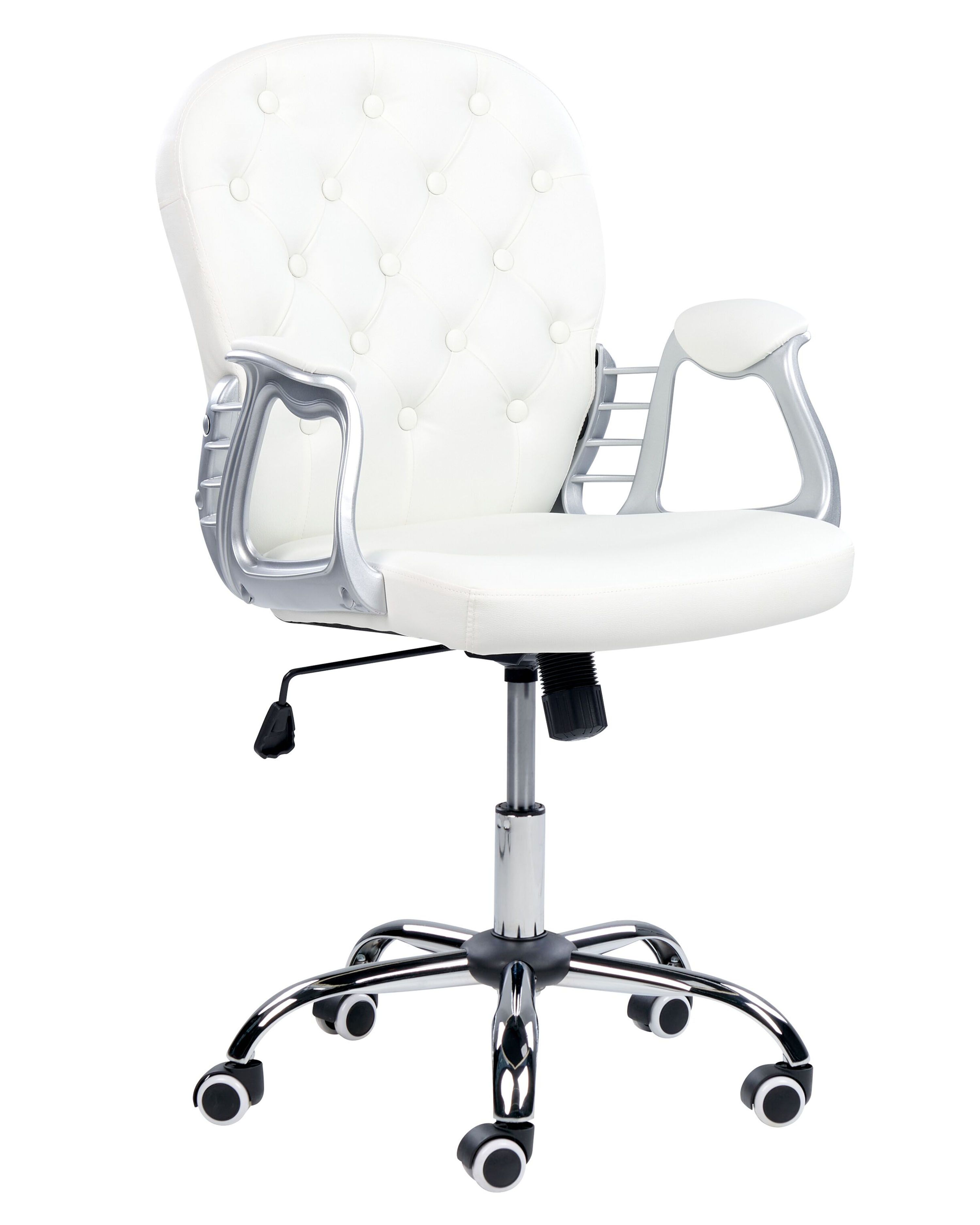 Office Chair PRINCESS Faux Leather White