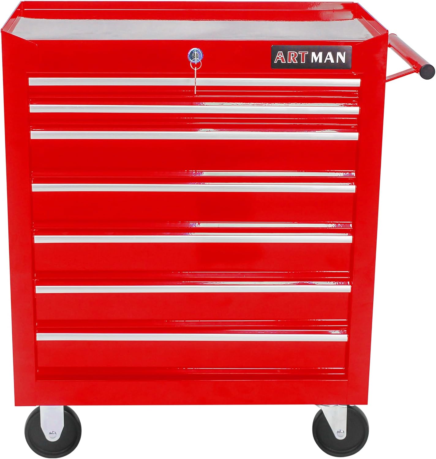 7 Drawers Rolling Tool Cart on Wheels, Multifunctional Organizer Tool Chest Tool Case, Trolley Tool Storage Tool Box for Workshop,Garage,Repair Shop (7 Drawers 24.2