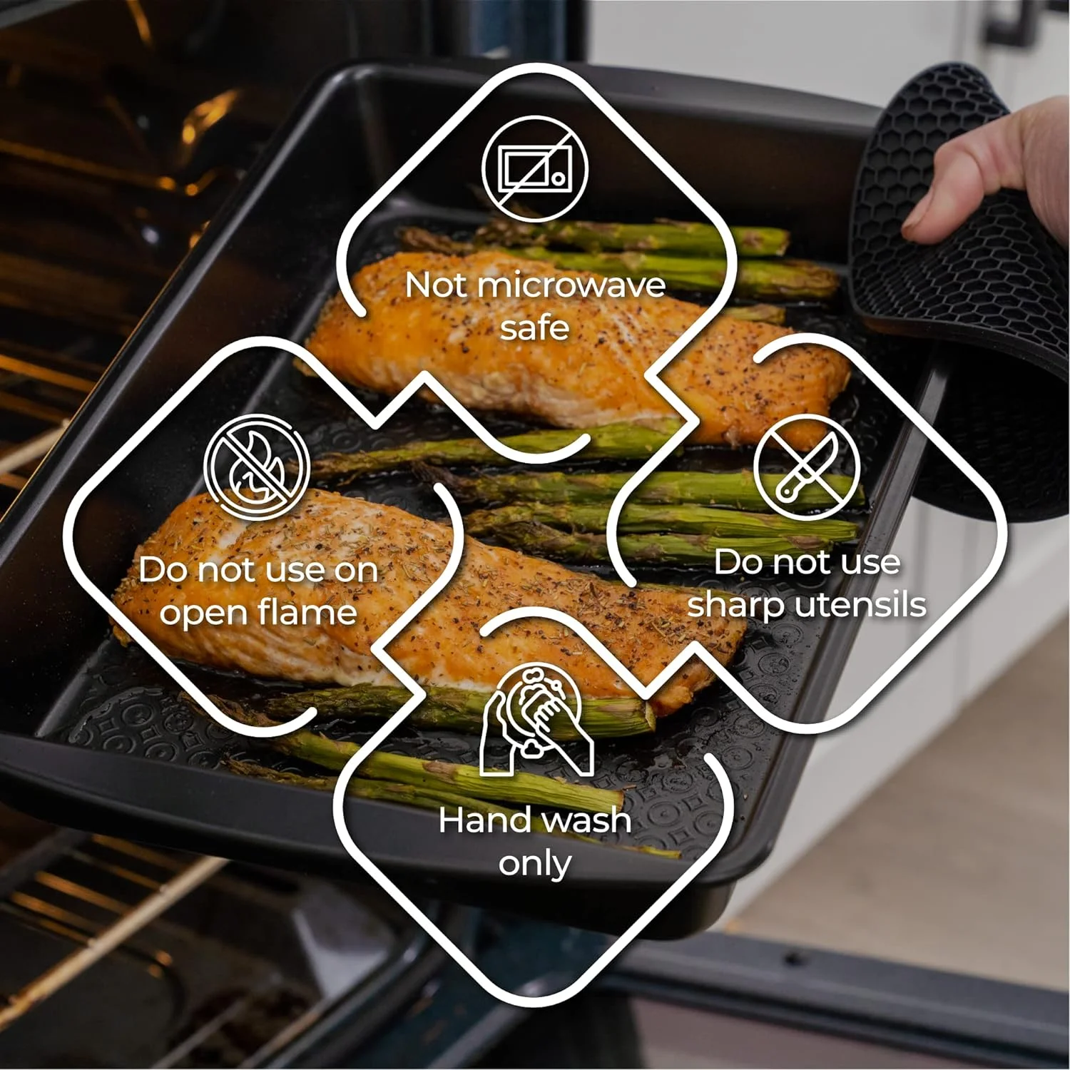 12 PC Carbon Steel Baking Pans Set Nonstick, Kitchen Essentials for New Home, Nonstick Bakeware with Cake Muffin Tins